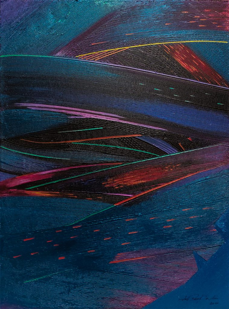 Efflux-4, Acrylic on Canvas, 2020 – AVI SHANKAR AIN